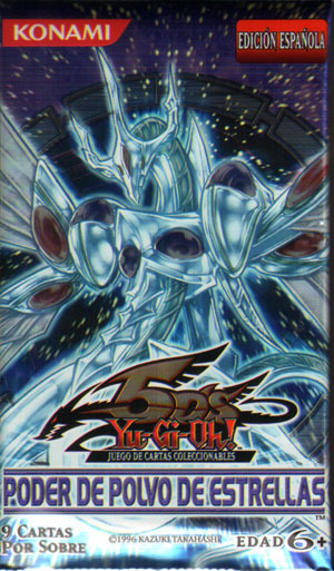 YU-GI-OH 5DS Sobre de 9 cartas PODER DE POLVO DE ESTRELLAS