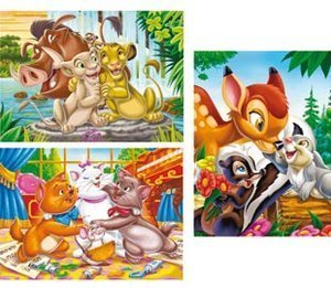 PUZZLE 9+12+18 PZAS ANIMALS FRIENDS