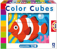 PUZZLE EDUCA COLOR CUBES 12 FONDO DEL MAR