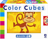 PUZZLE EDUCA COLOR CUBES 6 LA SELVA