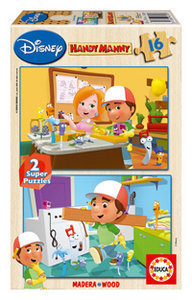 PUZZLE 2X16 PZAS HANDY MANNY Y MANNY MANITAS