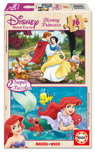 PUZZLE 2X16 PZAS BLANCANIEVES + CENICIENTA
