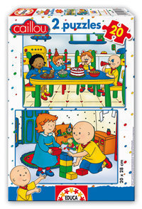 Portada de PUZZLE EDUCA 2X20 PZAS CAILLOU