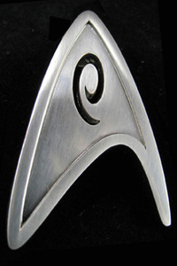 Star Trek 2009 réplica 1/1 Distintivo Ingeniería de la Flota Estelar