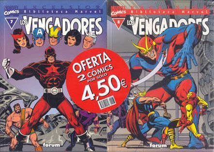 BIBLIOTECA MARVEL: LOS VENGADORES # 07 + BIBLIOTECA MARVEL: LOS VENGADORES # 08