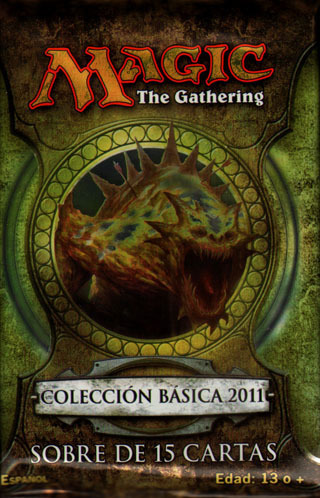 MAGIC The Gathering: Coleccin Bsica 2011. SOBRE DE 15 CARTAS
