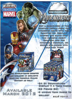 MARVEL HEROCLIX - THE AVENGERS MOVIE MARQUEE FIGURE (10 UNIDADES)