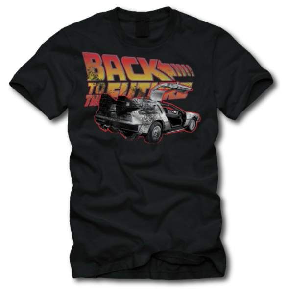 REGRESO AL FUTURO CAMISETA RETRO LOGO L