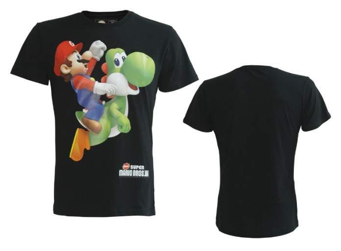 SUPER MARIO BROS CAMISETA MARIO & YOSHI JUMPING M