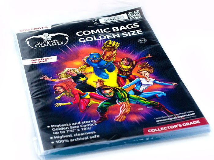 Ultimate Guard Comic Bags Bolsas de Comics Golden Size (100)