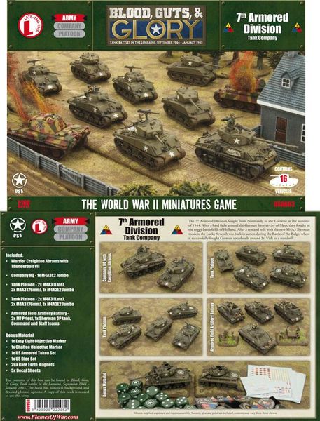 FOW BLOOD, GUTS & GLORY US TANK COMPANY