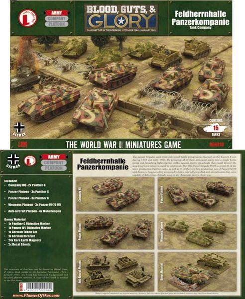 FOW BLOOD, GUTS & GLORY: FHH PANZERKOMPANIE