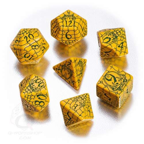 DADOS Q-WORKSHOP SET DE 7: PATHFINDER DICE / SERPENT SKULL