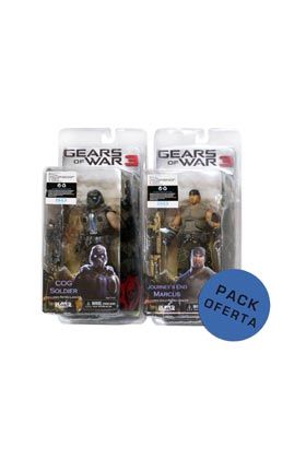 PACK MERCHAN MARCUS + COG SOLDIER FIG 18 CM GEARS OF WAR 3