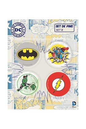 DC SET B DE 4 PINS DC COMICS