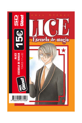 Portada de PACK GLENAT: ALICE ESCUELA DE MAGIA (VOLS.17 A 20)