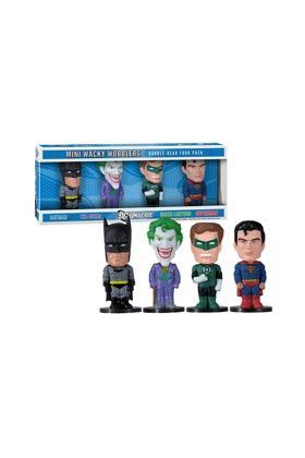 DC COMICS SET 4 MINI WACKY WOBBLER SUPERMAN, BATMAN, GREEN LANTERN, JOKER