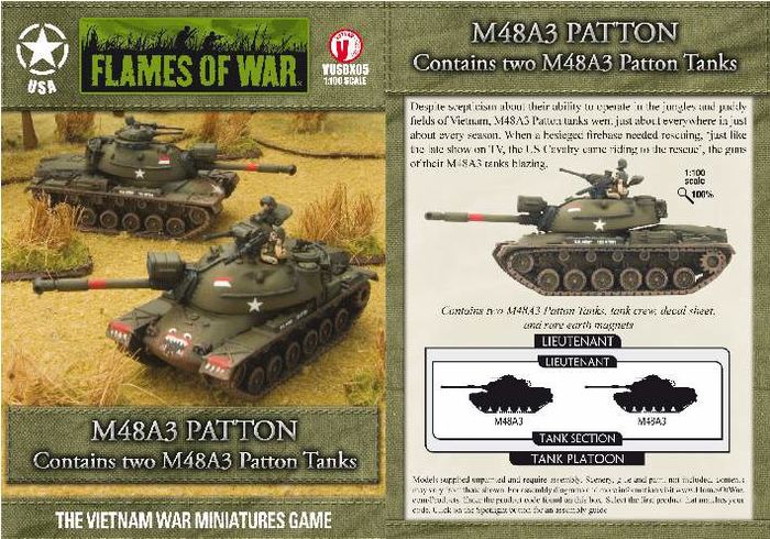 FOW M48A3 PATTON USA VIETNAM