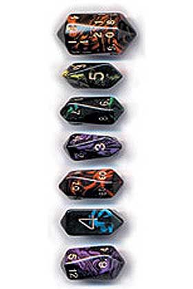 DADOS BOLSA 7 DADOS BARREL OBLIVION