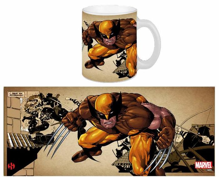 LOS VENGADORES TAZA BROWN WOLVERINE