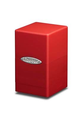 DECK BOX ULTRA PRO SATIN TOWER RED (ROJO)