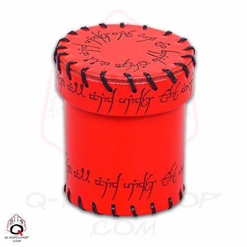 Portada de CUBILETE DADOS Q-WORKSHOP RED ELVISH LEATHER CUP