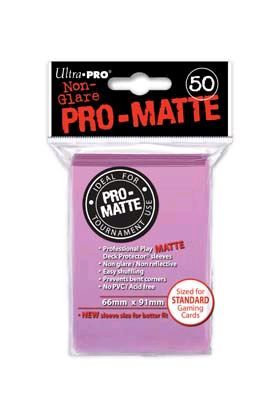 Portada de DECK PROTECTOR MATE (50) - PINK (ROSA) - NUEVO TAMAŅO - 66 x 91mm