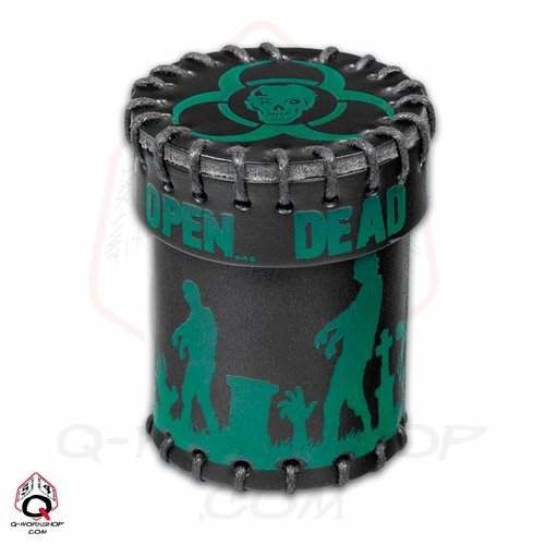Portada de CUBILETE DADOS Q-WORKSHOP BLACK-GREEN ZOMBIE LEATHER CUP