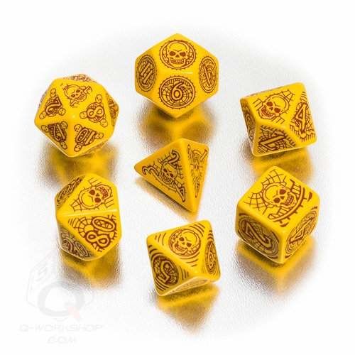 DADOS Q-WORKSHOP SET DE 7: PATHFINDER DICE / SKULL & SHACKLES