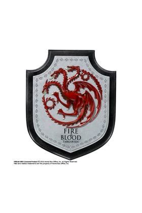 JUEGO DE TRONOS PLACA ESCUDO TARGARYEN REPLICA GAME OF THRONES