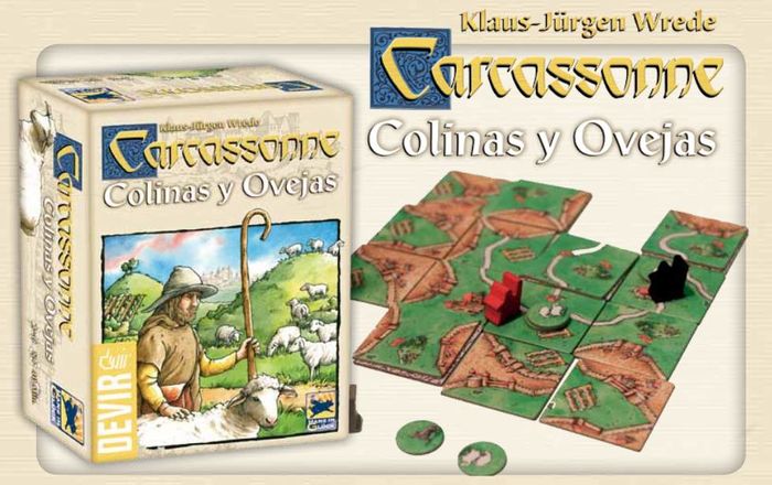 CARCASSONNE COLINAS Y OVEJAS