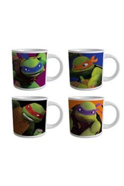 TORTUGAS NINJA PACK DE 4 TAZAS