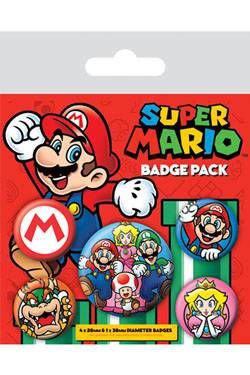 SUPER MARIO PACK 5 CHAPAS