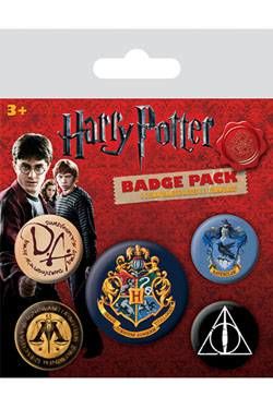 HARRY POTTER PACK 5 CHAPAS HOGWARTS