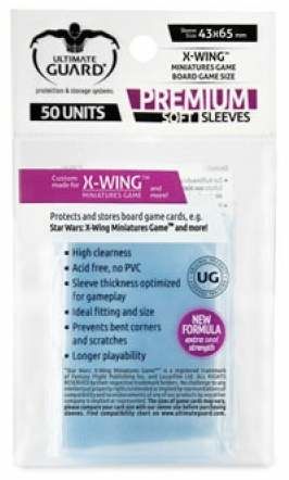 ULTIMATE GUARD PREMIUM SOFT SLEEVES FUNDAS CARTAS X-WING (50)