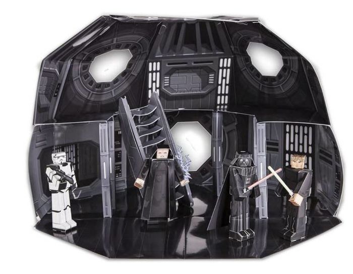 STAR WARS SET FIGURAS PAPERCRAFT CLASSIC DEATH STAR DELUXE PACK