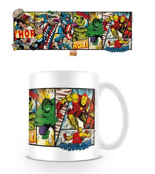 HEROES MARVEL TAZA CERAMICA PANELS