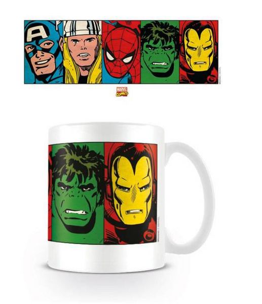 MARVEL COMICS TAZA FACES