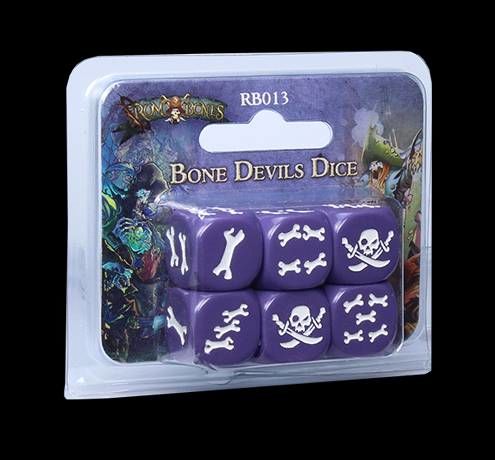 RUM & BONES: SET DE DADOS DEMONIO DE HUESO
