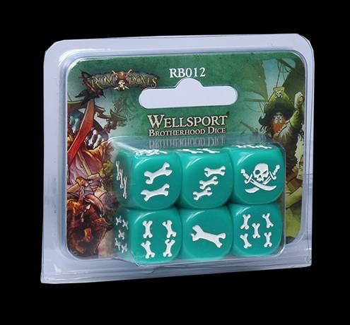 RUM & BONES: SET DE DADOS HERMANDAD DE WELLSPORT