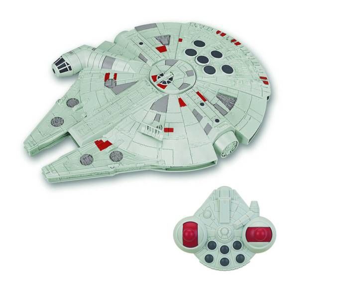 STAR WARS EP VII VEH. RADIOCONT. CON LUZ Y SONIDO MILLENIUM FALCON 26 CM