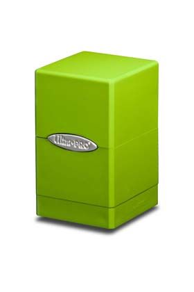 SATIN TOWER DECK BOX -LIME GREEN (VERDE LIMA)