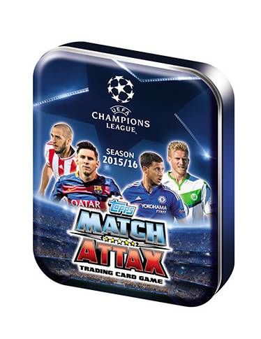 Portada de TOPPS CHAMPIONS LEAGUE CARTAS 2015/16 MINI LATA