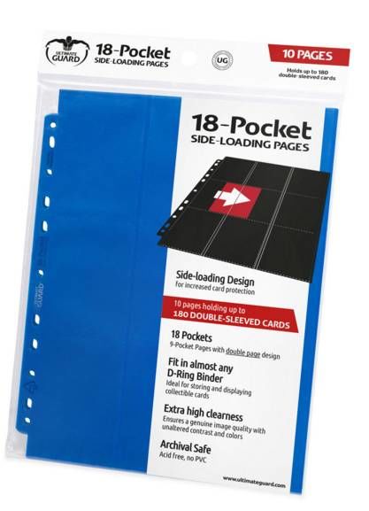 ULTIMATE GUARD 18-POCKET PAGES SIDE-LOADING AZUL (10)