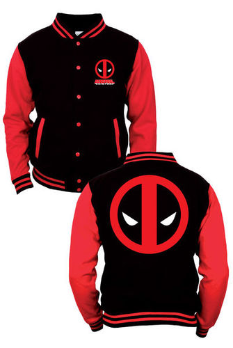 Marvel Comics Chaqueta b&eacute;isbol Deadpool talla S