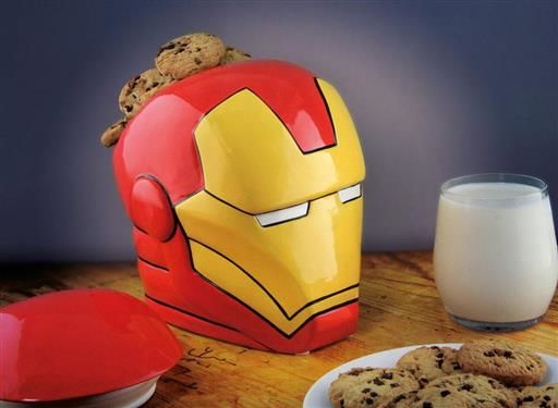 LOS VENGADORES AGE OF ULTRON BOTE PARA GALLETAS IRON MAN MARVEL COMICS