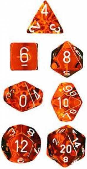 DADO PACK 10 D10 TRANS ORANGE & WHITE