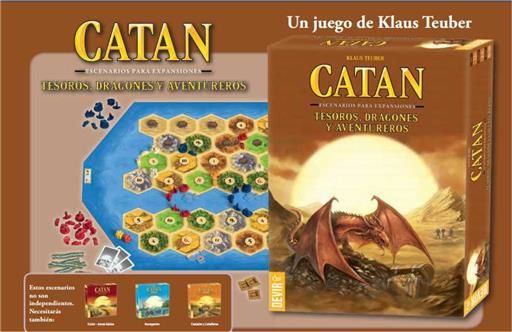 CATAN TESOROS DRAGONES Y AVENTUREROS