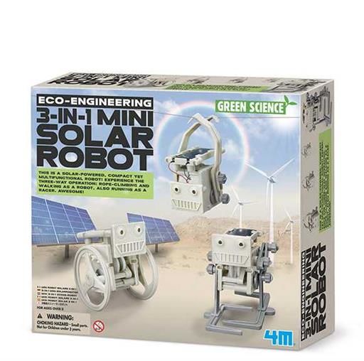 GREEN SCIENCE ECO ENGINEERING 3-IN-1 MINI SOLAR ROBOT