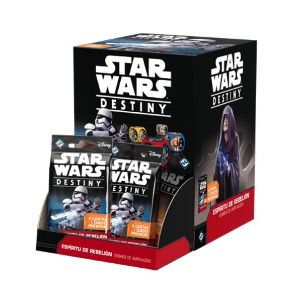 STAR WARS DESTINY. ESPIRITU DE REBELION. SOBRES DE AMPLIACION (DISPLAY 36 UNIDAD